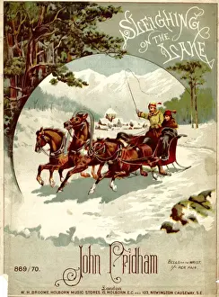 Sleighing Prints: Music cover, Sleighing on the Lake by John Pridham