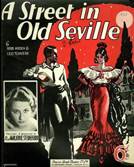 Seville Collection: Music cover, A Street in Old Seville, Marjorie Stedeford