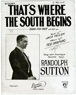 Music cover, Thats Where the South Begins