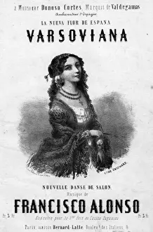Music cover, Varsoviana, dance music by Francisco Alonso
