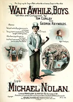 Chorus Prints: Music cover, Wait Awhile, Boys, sung by Michael Nolan