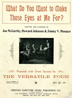 Jimmy Gallery: Music cover, What Do You Want to Make Those Eyes at Me For?