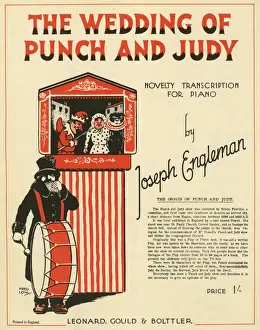 Puppets Prints: Music cover, The Wedding of Punch and Judy