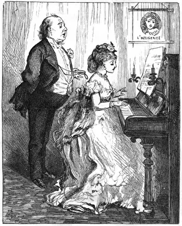 Sings Prints: Music at home, 1883
