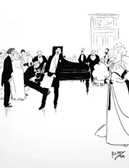 Soiree Prints: Music at home, 1894