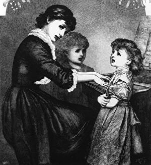 Images Dated 30th March 2012: Music at home: Family at the piano