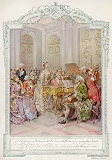 Music making in an aristocratic home