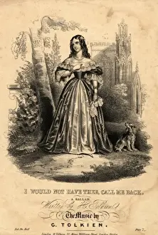 Thee Prints: Music sheet cover for I Would Not Have Thee, Call Me Back
