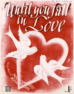 Images Dated 19th February 2018: Music sheet - Until You Fall in Love