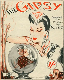 Teller Collection: Music sheet for The Gipsy with words and music by Billy Reid