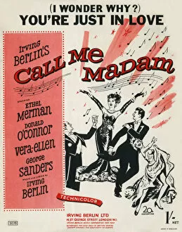 Images Dated 27th March 2019: Music Sheet - Call Me Madam
