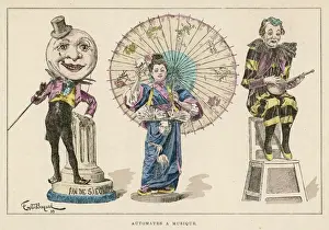 Banjo Prints: Three musical automata