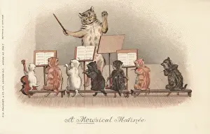 Faulkner Prints: Musical Cats