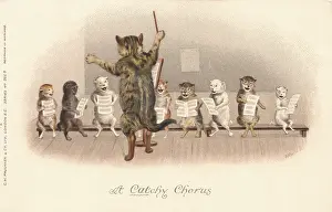 Chorus Prints: Musical Cats