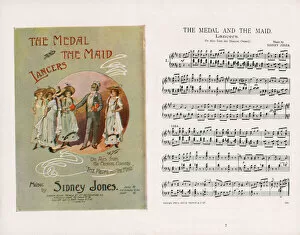 Images Dated 26th April 2021: Musical comedy, The Medal and the Maid, Lancers, music by Sidney Jones. Date: 1900s