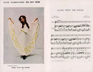 Pleated Prints: Musical comedy, The Medal and the Maid, song, Click! Went the Kodak