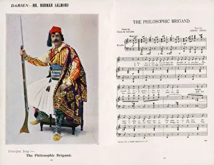 Images Dated 26th April 2021: Musical comedy, The Medal and the Maid, song, The Philosophic Brigand