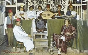Images Dated 3rd May 2011: Musical group in an Arab Cafe, Egypt