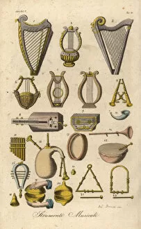 Images Dated 2nd December 2019: Musical instruments of the ancient Hebrews