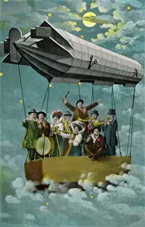 Greeting Collection: Musicians in Airship