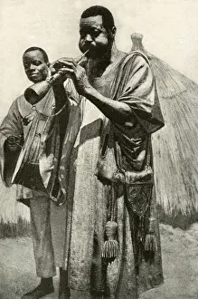 Nigeria Prints: Musicians of Bornu, Yola Province, Nigeria, West Africa