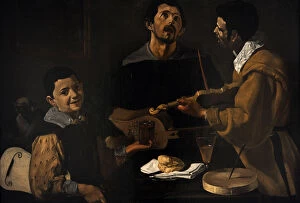 The musicians, c.1617-1618, by Diego Velazquez (1599-1660)