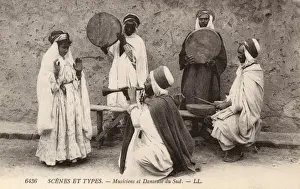 Musicians and a dancer in Algeria
