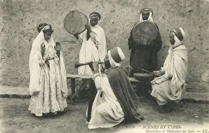 Images Dated 28th February 2019: Musicians and Dancer - Southern Algeria
