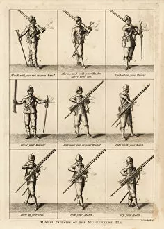 Stockdale Collection: Musket exercises