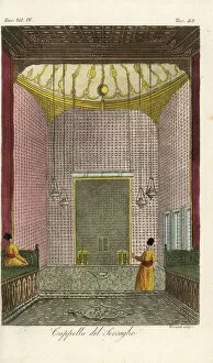 Mouradgea Collection: Muslim chapel in a seraglio