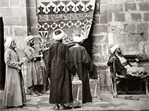 New Images May Collection: Muslim men going to pray, Egypt, circa 1880. Date: circa 1880