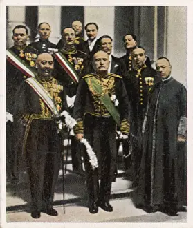 MUSSOLINI AND PIUS MEET