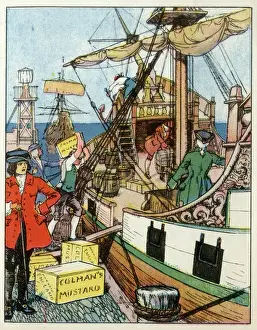 Mustard Prints: Mustard loaded aboard a Royal Navy ship - 18th century