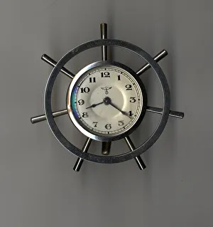 MV Britannic - chrome mantel clock