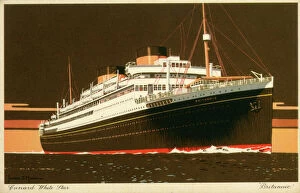 Images Dated 17th October 2019: MV Britannic - Cunard White Star transatlantic ocean liner