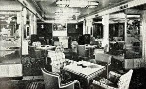 Britannic Prints: MV Britannic, Smoking Room