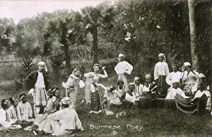 Harp Prints: Myanmar - Burmese Traditional Village Dancing and Music
