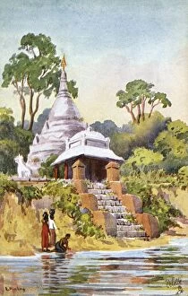 Collect Gallery: Myanmar - Mandalay - Riverside Pagoda - Irrawaddy River