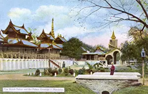 Myanmar - Mandalay - Watch Tower and Palace Grounds