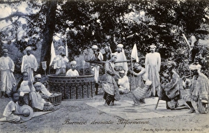 Images Dated 11th August 2015: Myanmar - Performing zat pwe - Dance and Music