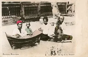 Fiddle Prints: Myanmar - Street Musicians with Pattala and Mon Violin