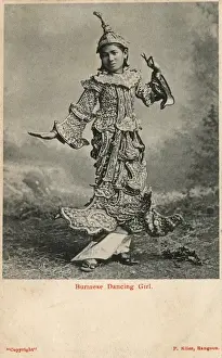 Dances Prints: Myanmar - Traditional Dancing Girl