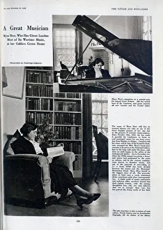 Myra Prints: Myra Hess at home