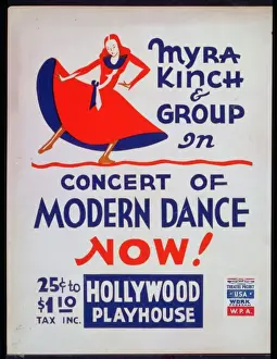 Myra Prints: Myra Kinch & group in concert of modern dance now