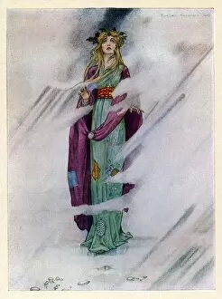 Folklore Collection: Mystical Fog in Fairyland envelopes a Princess
