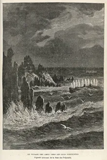 New Images July 2023 Prints: Myth France Mythology Mythical French Sea Rocks