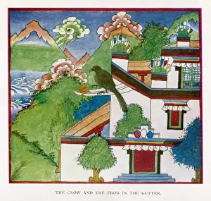 Myth / Tibet / Frog & Crow
