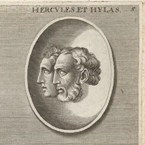 Lgbtq Prints: Mythical hero Hercules and his servant Hylas