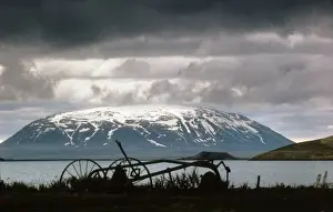 Storm Prints: Myvatn Lake, Iceland with Sellandafjall mountain behind