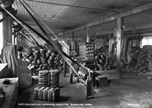 Process Gallery: N. of Ireland Flax Spinning Industry, Bundling Yarn